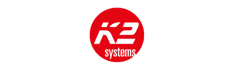 K2 Systems Logo: Spezialist für innovative Montagesysteme von Photovoltaikanlagen.
